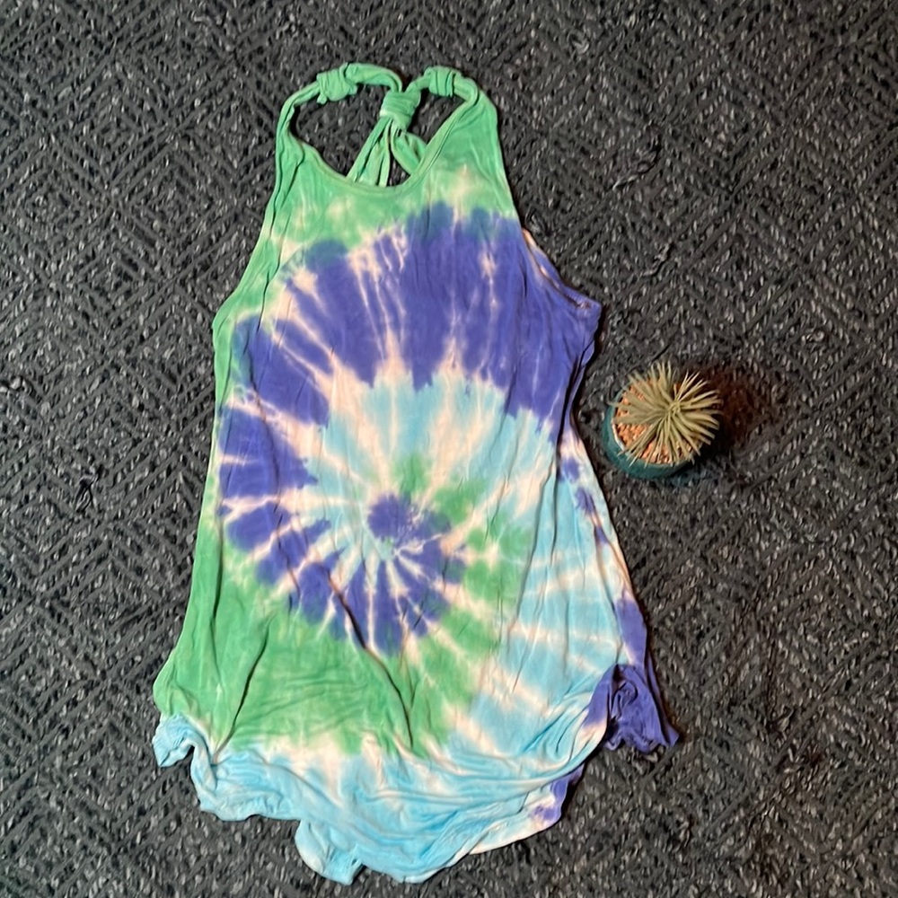 Fun tie dyed tank